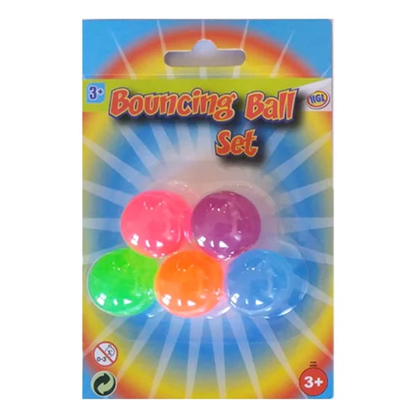 5-Pak - Sprettballer / Gummiballer - 2 cm