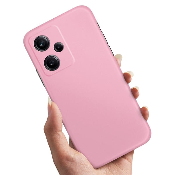 Cover / Mobilcover til Xiaomi Redmi Note 12 5G - Lysrosa