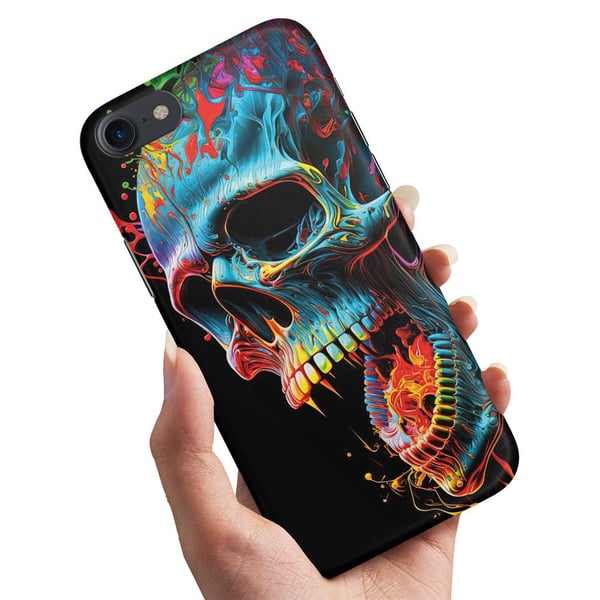 Cover / Mobilcover til iPhone 5 / 5S / SE - Skull
