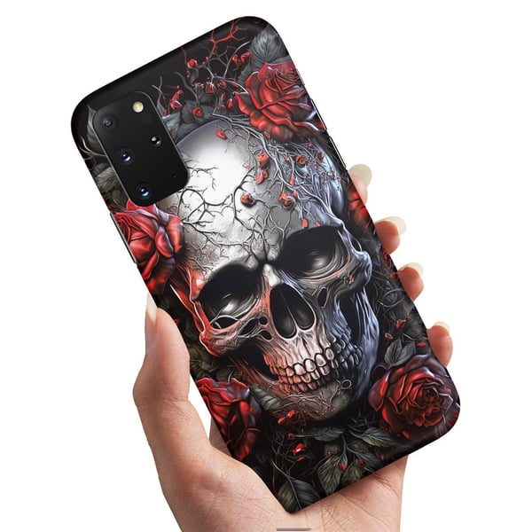 Deksel / Mobildeksel til Samsung Galaxy A41 - Skull Roses