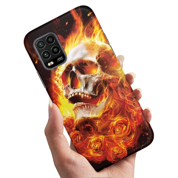 Cover / Mobilcover til Xiaomi Mi 10 Lite - Burning Skull