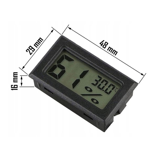 Hygrometer & Termometer - Måler luftfuktighet & temperatur