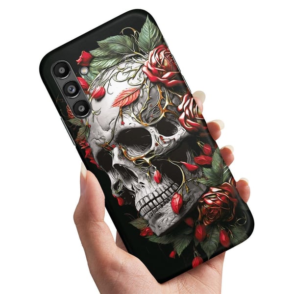 Deksel / Mobildeksel til Samsung Galaxy A13 5G / A04s - Skull Roses