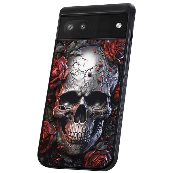 Google Pixel 6 - Cover/Mobilcover Skull Roses