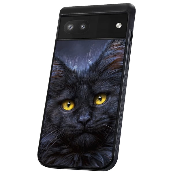 Google Pixel 6A - Kuoret/Suojakuori Musta Kissa