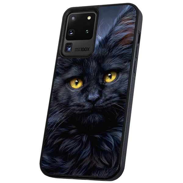Samsung Galaxy S20 Ultra - Deksel/Mobildeksel Svart Katt