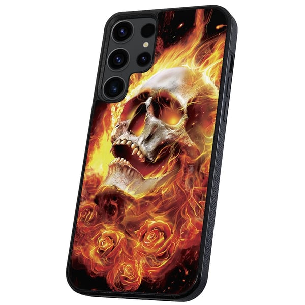Samsung Galaxy S23 Ultra - Deksel/Mobildeksel Burning Skull