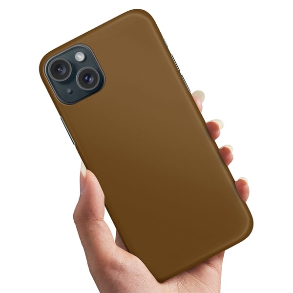 Cover / Mobilcover til iPhone 15 - Brun