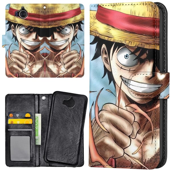 Huawei Y6 (2017) - Lommebok Deksel Anime One Piece