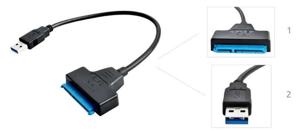 USB 3.0 til SATA 3 Adapter