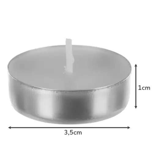 Varmelys / Lys 3 timer - 100 stk