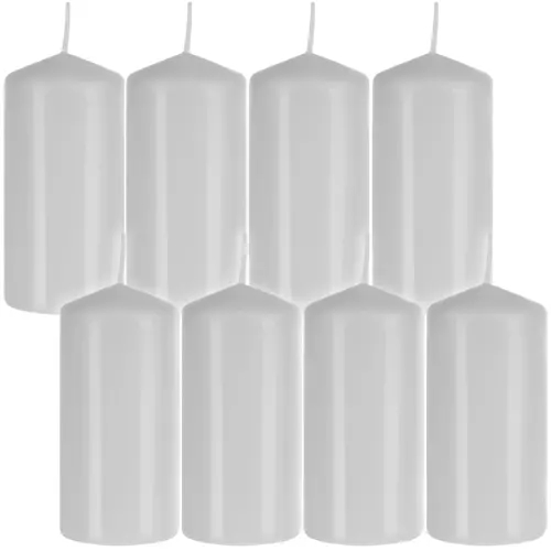8-pakning - Bloklys / Lys - 5x10cm 8-pakning - Bloklys / Lys - 5x10cm