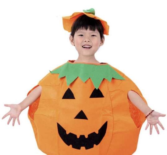 Lasten kurpitsanaamiaisasu - Halloween