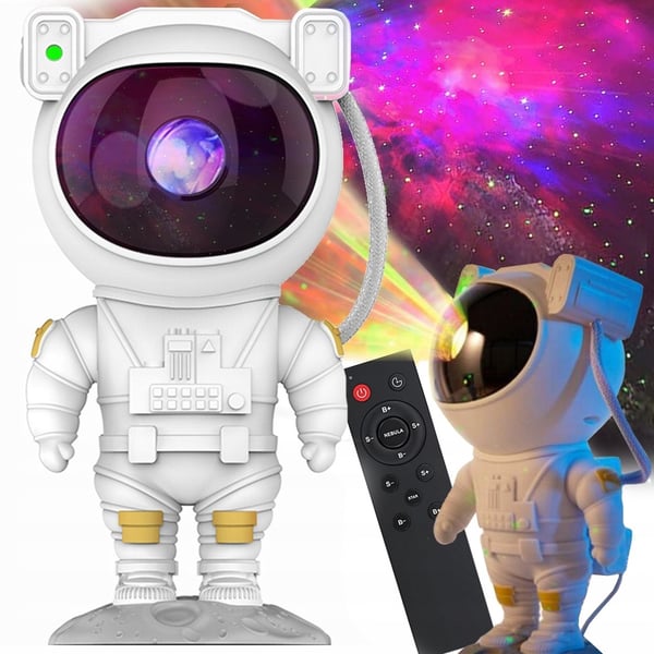 Galaxlampe Astronaut – Stjerneprojektor med LED og fjernbetjening Galaxlampe Astronaut – Stjerneprojektor med LED og fjernbetjening