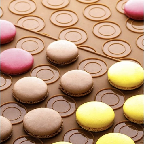 Macaron Kakeform i Silikon / Form - 48 plasser