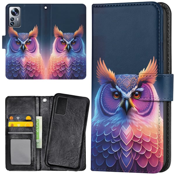 Xiaomi 12 Pro - Lommebok Deksel Ugle