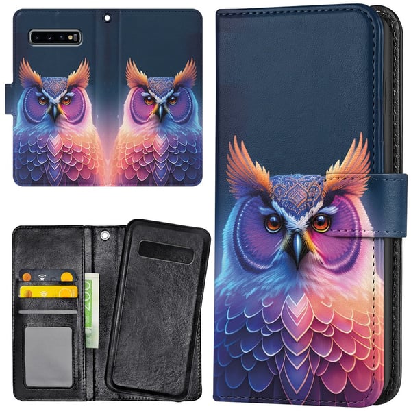 Samsung Galaxy S10 - Lompakkokotelo/Kuoret Pöllö