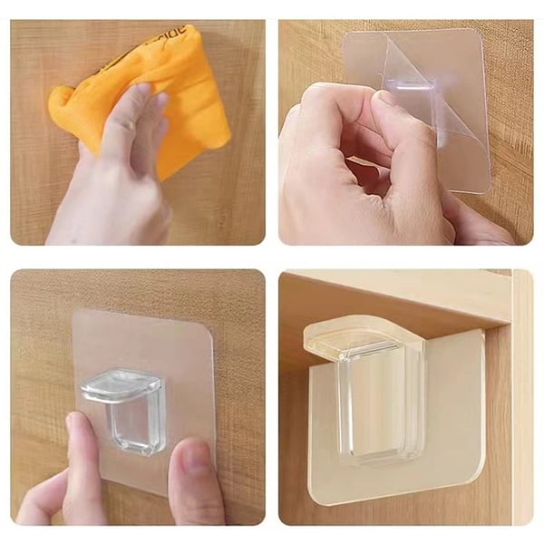 Hyllekonsoll Selvklebende - Hylleholder - 6-Pack