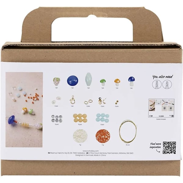 DIY Kit Smycken - Färgglatt Halsband Med Sötvattenspärlor