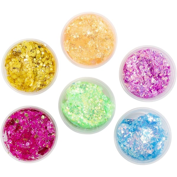 Glitter Clay Lera - Mixade färger - 6 Färger x 20 ml