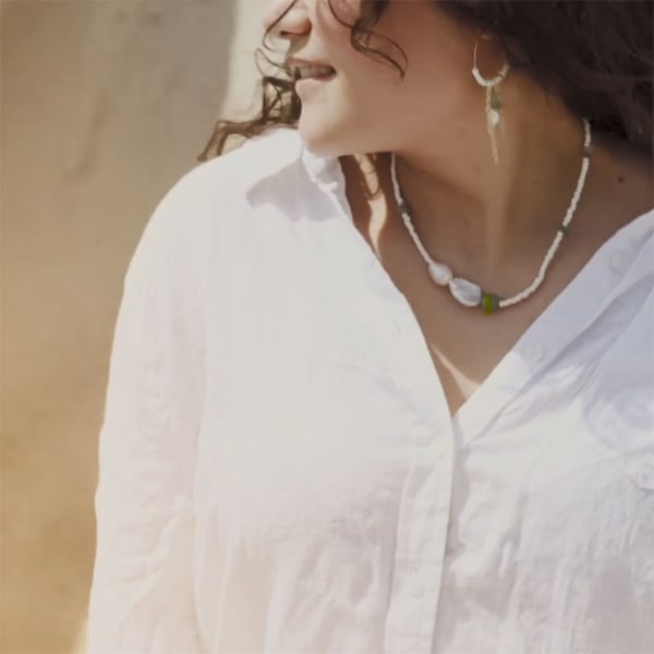 DIY Kit Smycken - Halsband Och Armband av Sötvattenspärlor