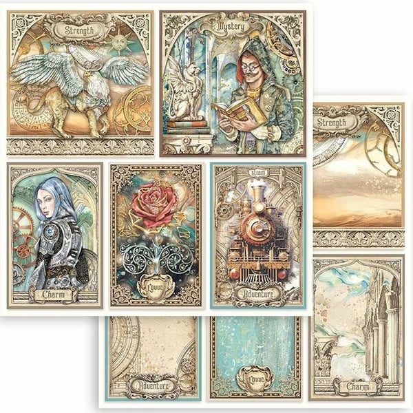 Paper Pad Stamperia 12x12 Tum - Sir Vagabond in Fantasy World