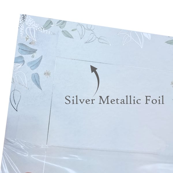 Diplom Certifikat - 20 ark A4 - Blad Silver Folierat - 190 g