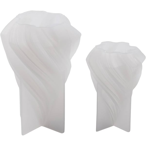 Silikonform Gjutform - Julgranar Swirl - 2 st