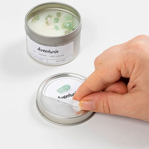 Mini DIY Kit Ljustillverkning - Sojaljus i Burk med Kristaller