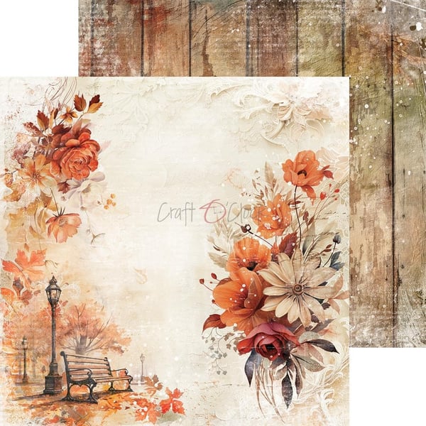 Paper Pad 8x8 - Craft O Clock - Autumnaria + Basic Paper