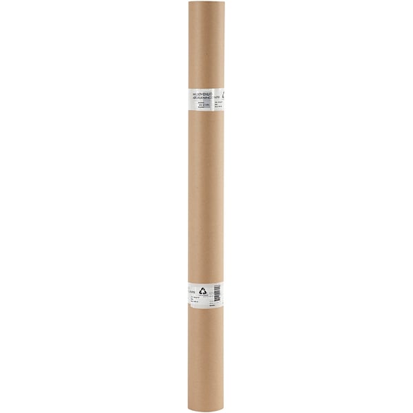 Karduspapper på rulle - B: 96 cm x 30 meter - 130 g - Brun