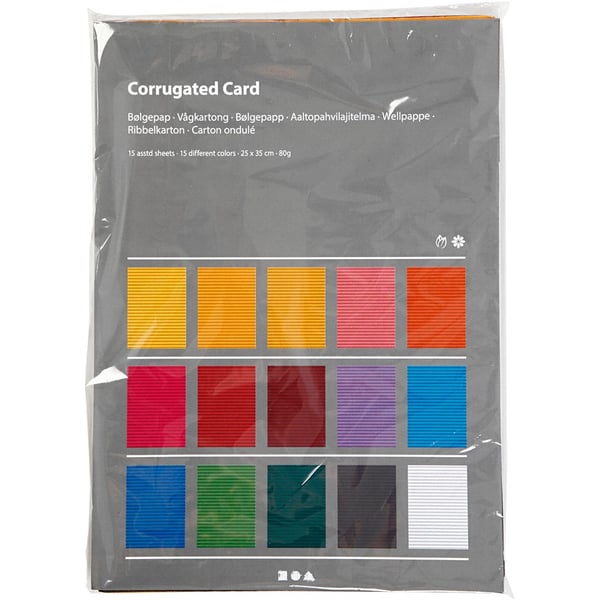 Wellpapp - 25x35 cm - 80 g - 15 ark