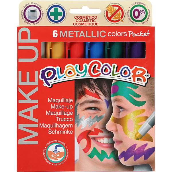 Playcolor Make up - Metallic - 6x5 g
