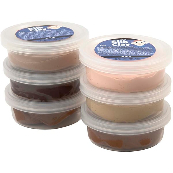 Silk Clay - Skin colours - 6x14 g Silk Clay - Skin colours - 6x14 g