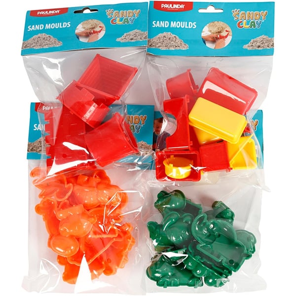 Sandformar Sandy Clay - 36 Mixade - Stl. 3,5-9,5 cm