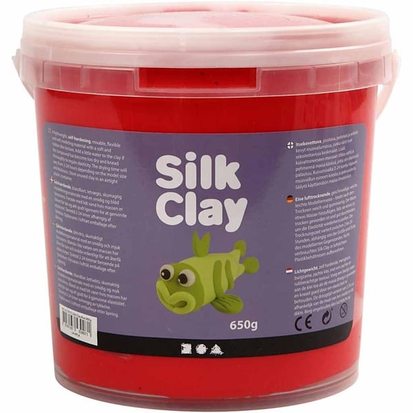 Silk Clay - Röd - 650 g