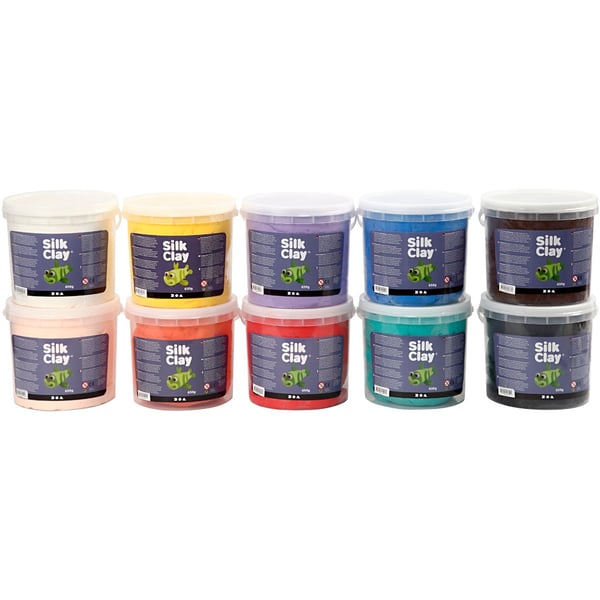 Silk Clay Storpack - 10 Spannar Lera á 650 gram
