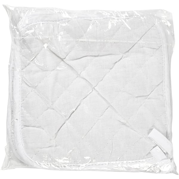 Grytlappar - 20 x 20 cm - Vit - 4 st