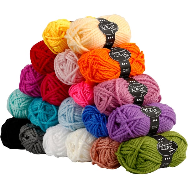 Fantasia Akrylgarn - L: 35 m - Maxi - 20 st x 50 g
