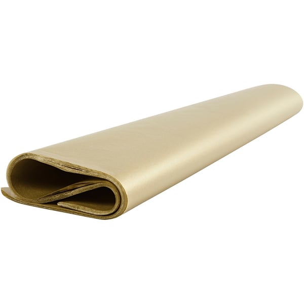 Silkespapper 50 x 70 cm - Guld - 25 ark