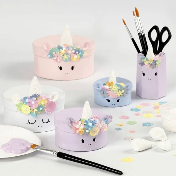 Vita papp-askar - 27 st - 10-12 cm - Höjd: 5 cm