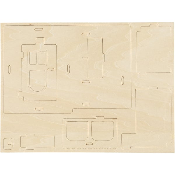 3D Pussel - Hus med veranda - Höjd: 17 cm - Plywood