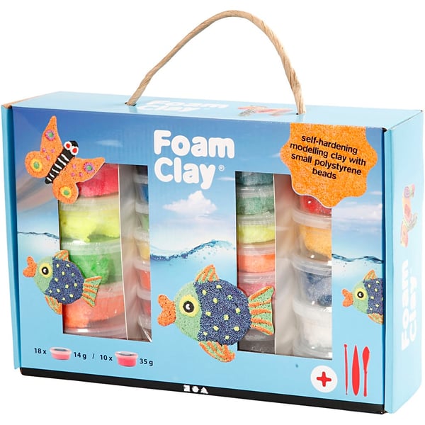 Foam Clay - Presentask - Mixade Färger