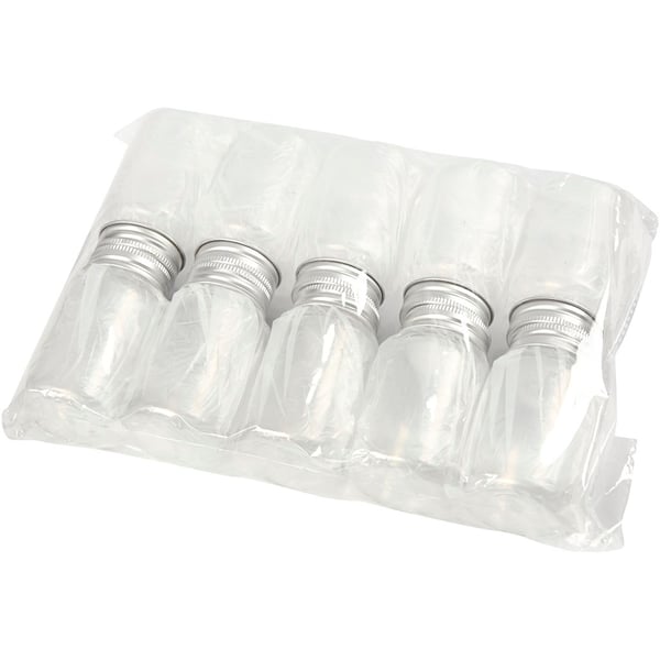 Plastburk med lock - 10 st - 100 ml - Höjd: 77 mm