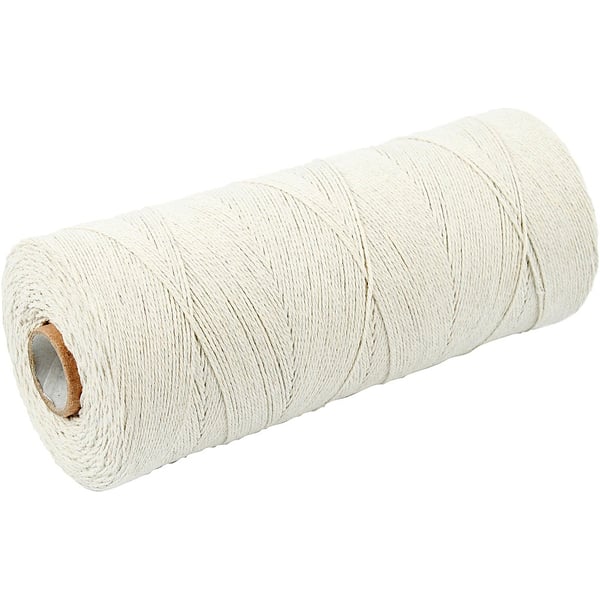 Knytgarn - Ljusnatur - Extra tunn kvalitet 12/6 - 250 g