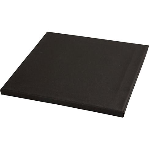 Canvas Målarduk Svart - 30x30 cm - 10 st - 360 g