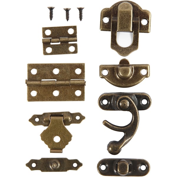 Minibeslag - Antikguld - 15 set