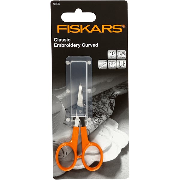 Fiskars Classic Detaljsax - L: 10 cm - Rundad spets