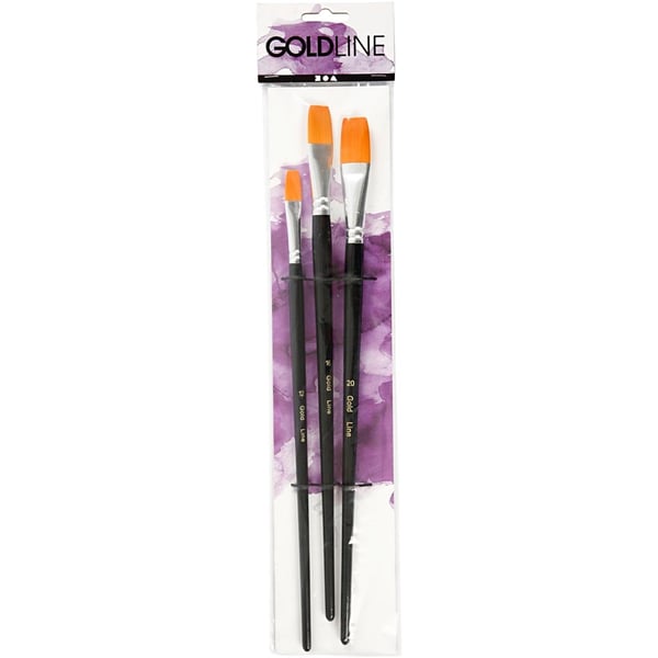 Big Size - Gold Line Pensel - Platt - 3 st