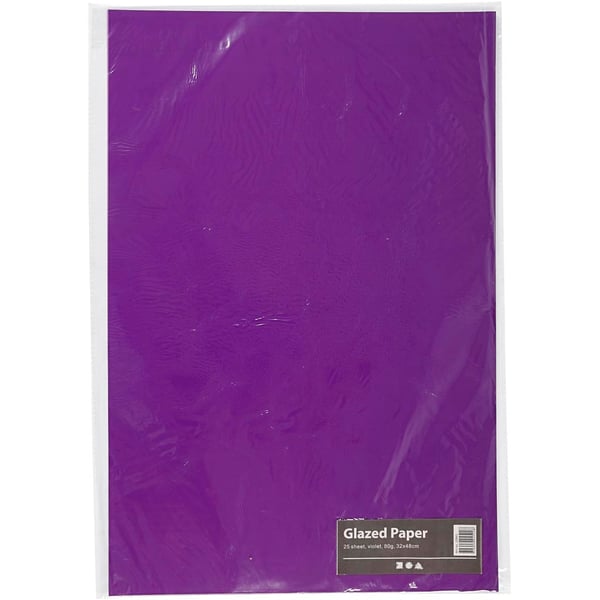 Glanspapper - 32x48 cm - 80 g - Violett - 25 ark